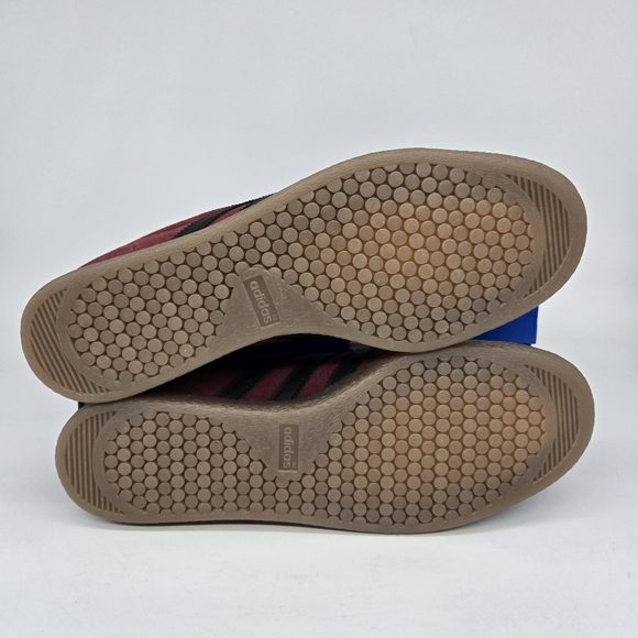 adidas Stadt Men\'s Suede Burgundy Shoes Size 9 New JQ9009